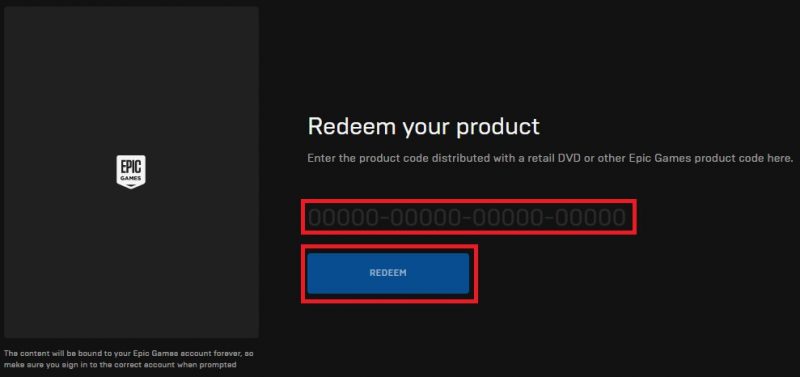 epic redeem code epic redeem code