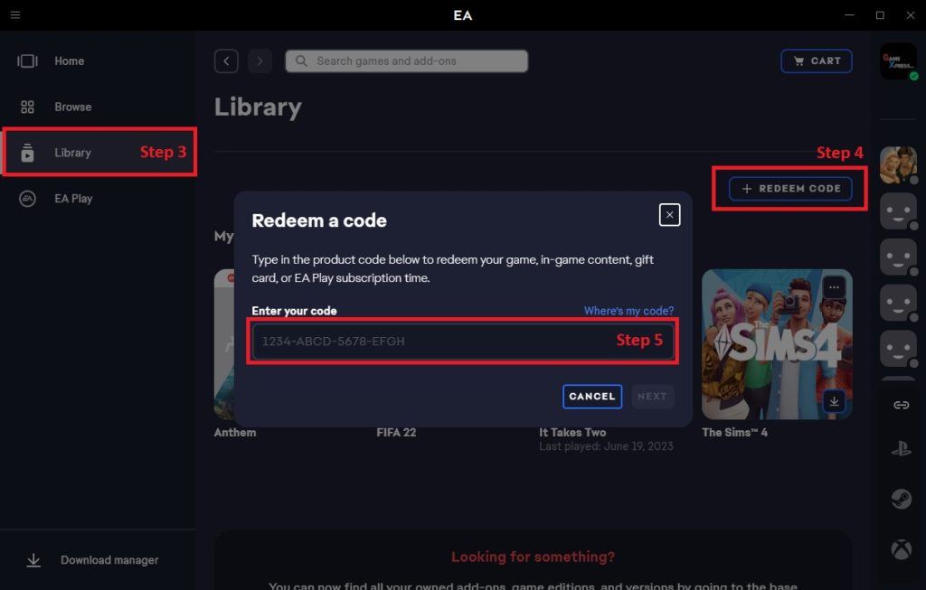 ea-app-redeem-guide-step-3-4-5